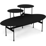 Spinder Design Črna kovinska mizica 39x120 cm Mira – | Shoptok.si