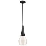  Kichler KL-DEELA-P-BK - Luster na stalku DEELA 1xE27/60W/230V prečnik 17,8 cm crna | Eponuda.com