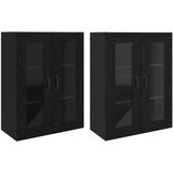  Ormarčići montirani na zid 2 pcs Crni hrast 69,5 x 34 x 90 cm | shoptok.hr
