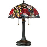 Elstead Lighting Elstead Larissa Namizna svetilka Tiffany z 2 lučkami, vintage bronasta, E27, (22099519) | Shoptok.si