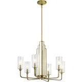 QN-KIMROSE6-BNB - Luster na šipci KIMROSE 6xE14/40W/230V zlatna