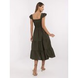 Italy Moda Dress-MI-SK-A5063.69P-khaki | Shoptok.si