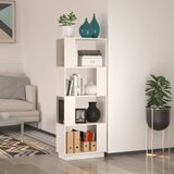 vidaXL Ormarić za knjige / pregrada bijeli 51x25x132 cm od borovine | shoptok.hr