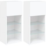 TV ormarići s LED svjetlima 2 kom bijeli 40,5 x 30 x 90 cm | shoptok.hr