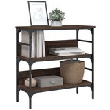  Konzolni stol smeđa boja hrasta 75x32x75 cm konstruirano drvo | shoptok.hr