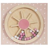 Montessori izobraževalna lesena kocka roza | Shoptok.si