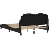  Okvir za krevet Viana bez madraca crni 140x190 cm od umjetne kože | shoptok.hr