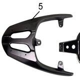  Zadnji paktreger za skuter Motovene New Flash HF, crni Cene