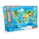  Puzzle 100 pcs animal world map bf316 ( 108/23166 ) Cene