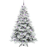 vidaXL Umjetno božićno drvce s stalakom Zelena 240 cm PE i PVC | shoptok.hr