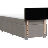  Krevet s oprugama i madracem smeđesivi 100 x 200 cm od tkanine | shoptok.hr