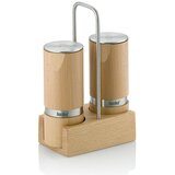 Kela SET ZA SOL I PAPAR SA STALKOM KAURI, 13x7x19cm BUKVA SVJETLOSMEĐA | shoptok.hr