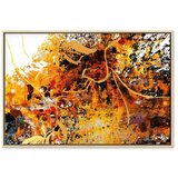  Slika - Kiss Explosion (1 Part) Wide 120x80 U prirodnom drvenom okviru | shoptok.hr
