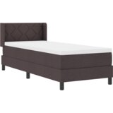  Krevet s opruga kutije Tamno smeđa 80 x 200 cm Tkanina i Pjena | shoptok.hr
