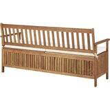  Klupa za pohranu s jastukom 170 cm od masivnog bagremovog drva | shoptok.hr