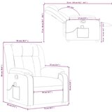 vidaXL Masažni naslonjač od umjetne kože boja cappuccina | shoptok.hr