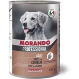 Morando dog adult pate, pašteta za pse, zečetina, 400g konzerva