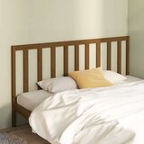  Posteljno vzglavje medeno rjavo 186x4x100 cm trdna borovina, (20647001) | Shoptok.si