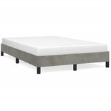Furnova Posteljni okvir brez vzmetnico siv 120x190 cm žamet, (21936681) | Shoptok.si