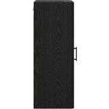 vidaXL Stenska omara Črna Orehovina 34,5 x 34 x 90 cm Konstruiran les | Shoptok.si