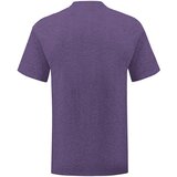 Fruit Of The Loom Purple men's t-shirt in combed cotton Iconic sleeve Cene