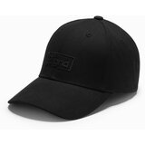 Ombre Men's baseball cap with visor and rectangular patch - black Cene