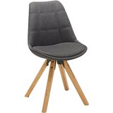 Hom`in stol, les, tekstil siva, črna, barve hrasta | Shoptok.si