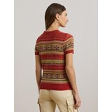 Polo Ralph Lauren Pulover tamo žuta / maslinasta / svijetlo crvena / bijela | shoptok.hr