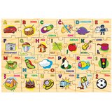 Denis Toys Drvena podna slagalica, ABECEDA, SLO, 25-dij. | shoptok.hr