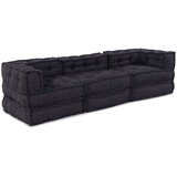  Modularni pouf 3 kosi antracit tkanina, (22045927) | Shoptok.si