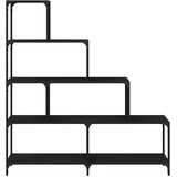  Regal za knjige 4 razine crni 139x33,5x149 cm konstruirano drvo | Eponuda.com