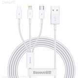 Baseus cable 3in1 Superior USB - Lightning + USB-C + microUSB 1,5 m 3,5A white | Eponuda.ba