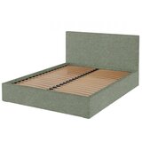 MESONICA Zeleni tapecirani bračni krevet s prostorom za odlaganje s podnicom 160x200 cm Bufo – | shoptok.hr