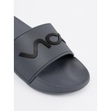 Shelvt Grey flip-flops with inscription | Shoptok.si