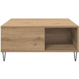 vidaXL Klubska miza artisan hrast 80 x 80 x 36.5 cm Konstruiran les | Shoptok.si