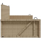 vidaXL Gugalna klop bež 119x56x48 cm poli ratan | Shoptok.si