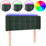 vidaXL LED uzglavlje tamnozeleno 93x16x78/88 cm baršunasto Cijene