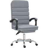  Masažni pisarniški stol svetlo sivo blago, (20669219) | Shoptok.si