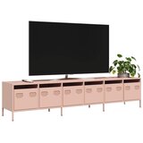 Maison Chic TV omarica - TV enota - Televizijska omarica roza 202x39x43,5 cm hladno valjano jeklo, (21699473) | Shoptok.si
