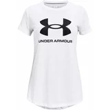 Under Armour LIVE SPORTSTYLE GRAPHIC SS Majica za djevojčice, bijela, veličina