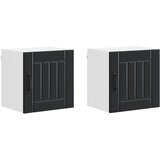  Ormar za Zid Lucca 2 pcs Crna 40 x 31 x 40 cm Konstruirano drvo | shoptok.hr