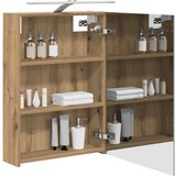  Kupaonski ormar s ogledalom Umjetnička hrastovina | shoptok.hr