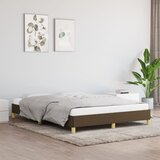  Okvir kreveta bez madraca tamnosmeđi 140 x 200 cm od tkanine | shoptok.hr