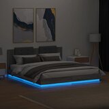  Okvir kreveta s uzglavljem LED boja hrasta sonome 160 x 200 cm | shoptok.hr