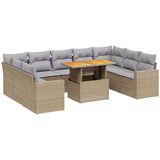 Maison Chic Seti vrtnega pohištva - Vrtna garnitura - Vrtni pohištvo set 10-delna z blazinami bež poli ratan, (21821715) | Shoptok.si