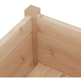 vidaXL vrtno cvetlično korito 31x31x70 cm trdna borovina | Shoptok.si