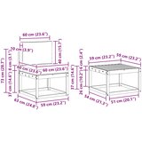  Set vanjskih sofa 7 kom. Prirodna | shoptok.hr