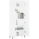  Visoka komoda bijela 69,5x34x180 cm konstruirano drvo | shoptok.hr