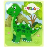  Wooden Isanosaurus Green Dinosaur Puzzle | shoptok.hr