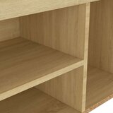 vidaXL Klop za čevlje z blazino sonoma hrast 80x30x47 cm iverna plošča | Shoptok.si